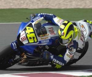 yapboz Valentino Rossi GP onun moto pilot